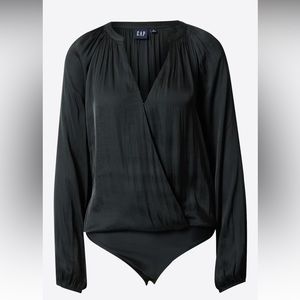 NWT Gap Black Blouse Body Suit
